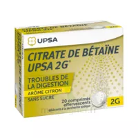 Citrate De Betaïne Upsa 2 G Comprimés Effervescents Sans Sucre Citron 2t/10 à BOUC-BEL-AIR