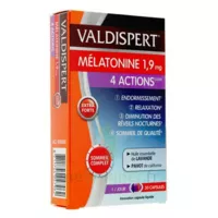 Valdispert Melatonine 1,9 Mg 4 Actions Comprimés B/30 à BOUC-BEL-AIR