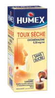 Humex 0,33 Mg/ml Solution Buvable Toux Sèche Oxomemazine Sans Sucre édulcorée à L'acésulfame Potassique Fl/150ml à BOUC-BEL-AIR